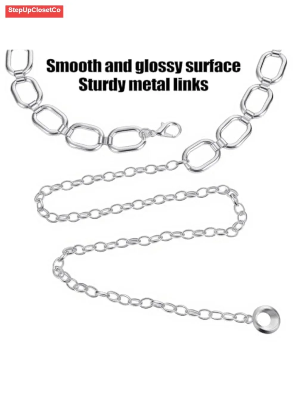 Women's Adjustable Chain Waist Belt Western Style Metal Belly Chain